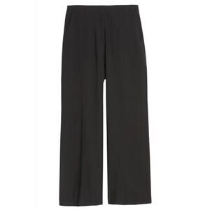 Standards & Practices Solid Stretch Crepe Wide Leg Black Trousers Women’s 16 NEW